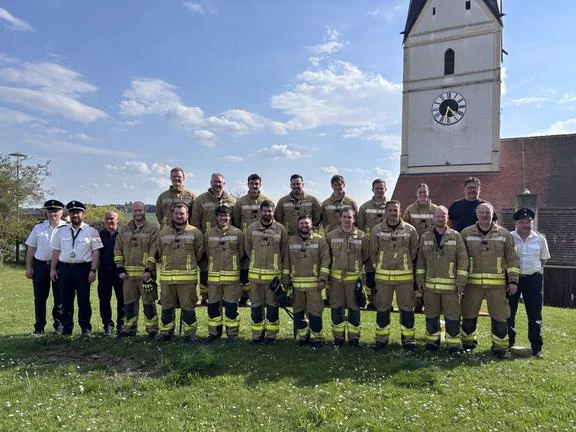 FF Obersüßbach - Mannschaftsbild für Wasserabzeichen