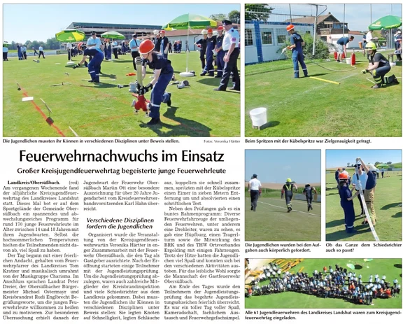 Bericht "Feuerwehrnachwus im Einsatz"